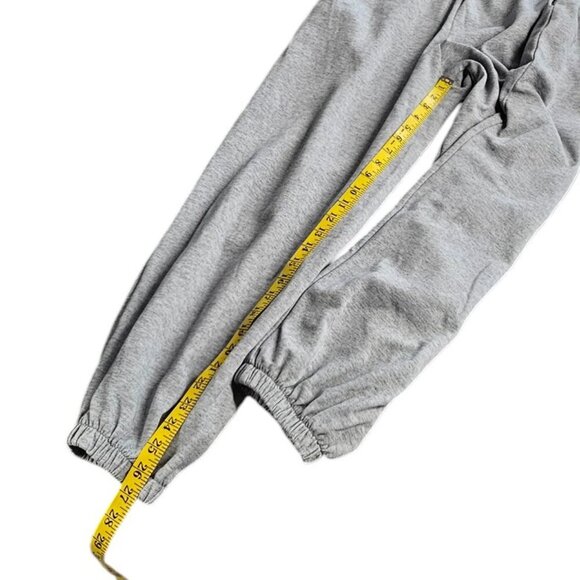OGL Womens Double Waistband Jogger Sweatpants, Gray Heathered, Size Medium - Picture 6 of 8